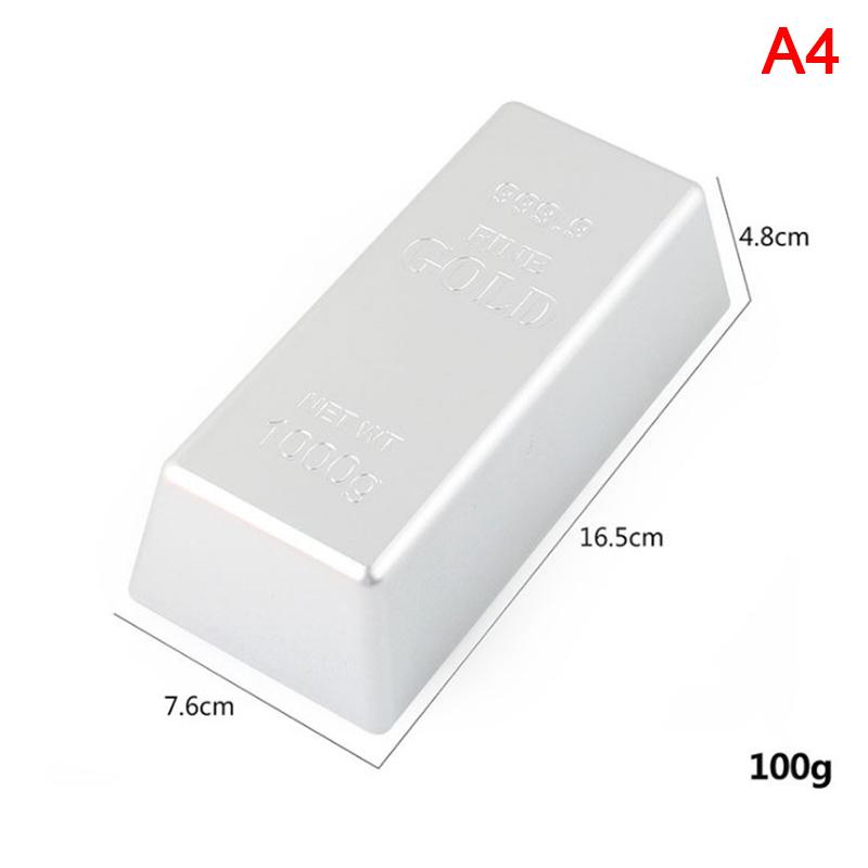 Fake Gold Bar Plastic Golden Paperweight Home Decor Bullion Bar Simulation·