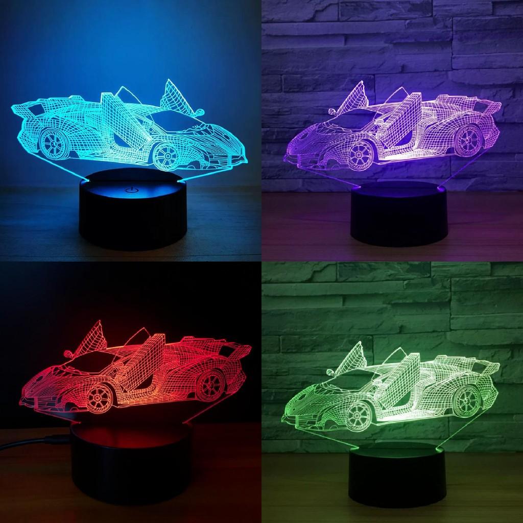 Transformers Optimus Prime 3d Night Light 7 Colors Led Lamp Table