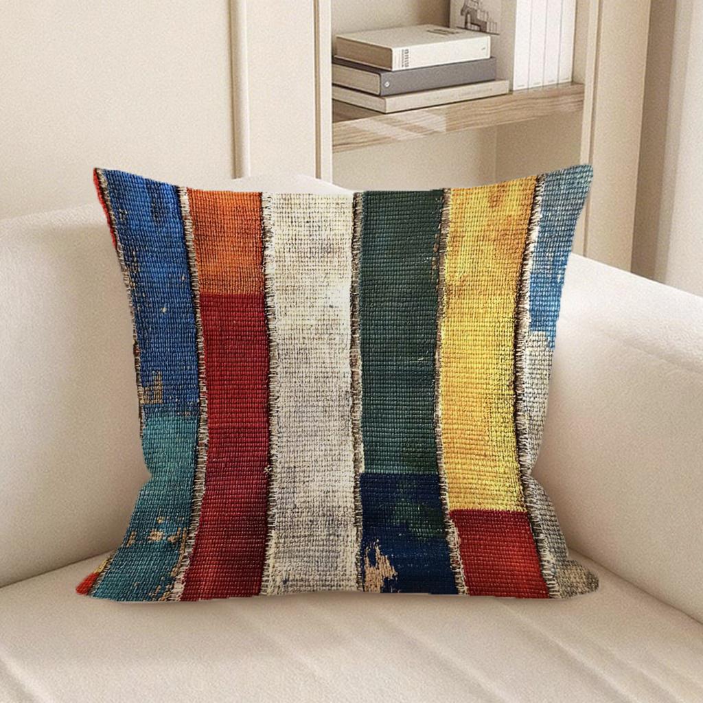 Colorful Patched Throw Pillow CoversSuitable for Sofa Car Bedroom Decorative Cushion Cover Pillow Cover