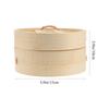 1Set Eco Friendly Bamboo Steamer Basket with Tight Seal Lid for Steaming Dumplings Buns Desserts Vegetables Corn