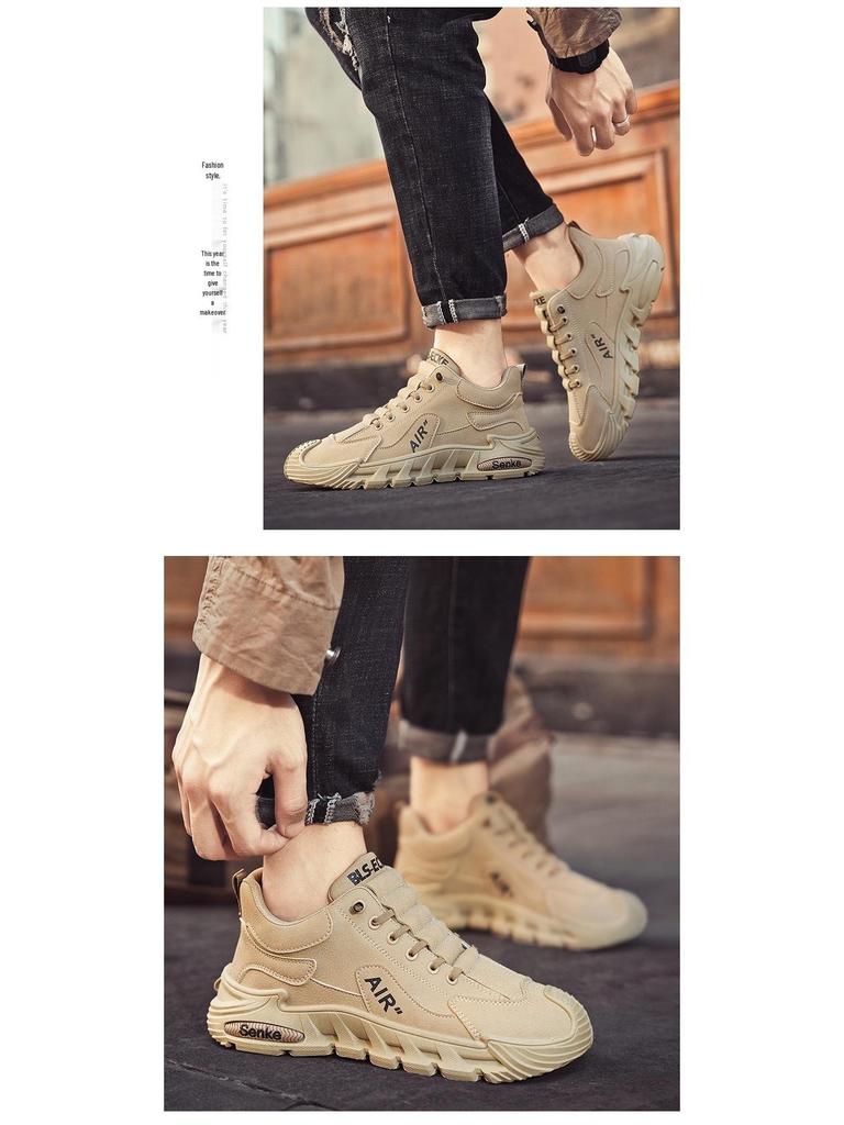 Men's Non-Slip Wear-Resistant Slip-On Work Shoes for Spring 2025