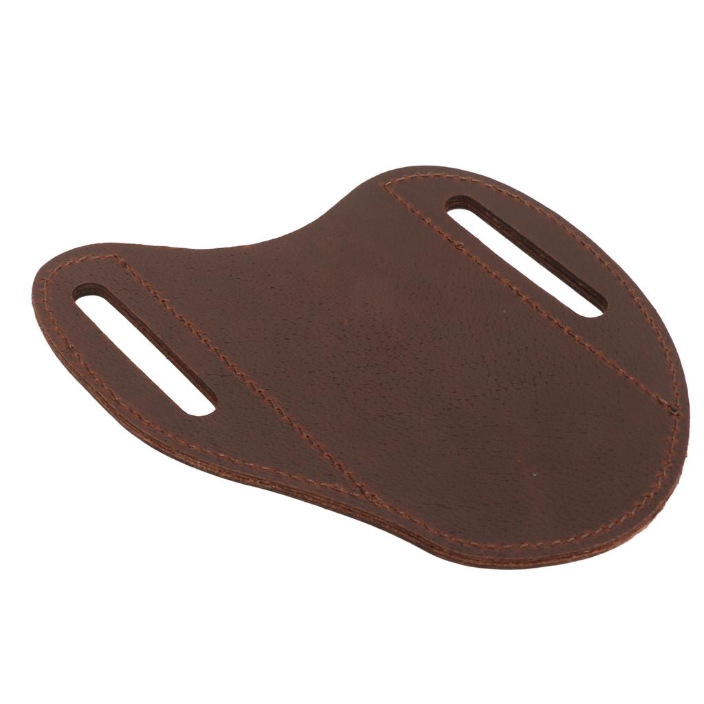 Belt Leather Knife Sheaths Cowhide Portable Stylish Safety Protection Pocket Knife Carrier for Outdoor Hiking Brown
