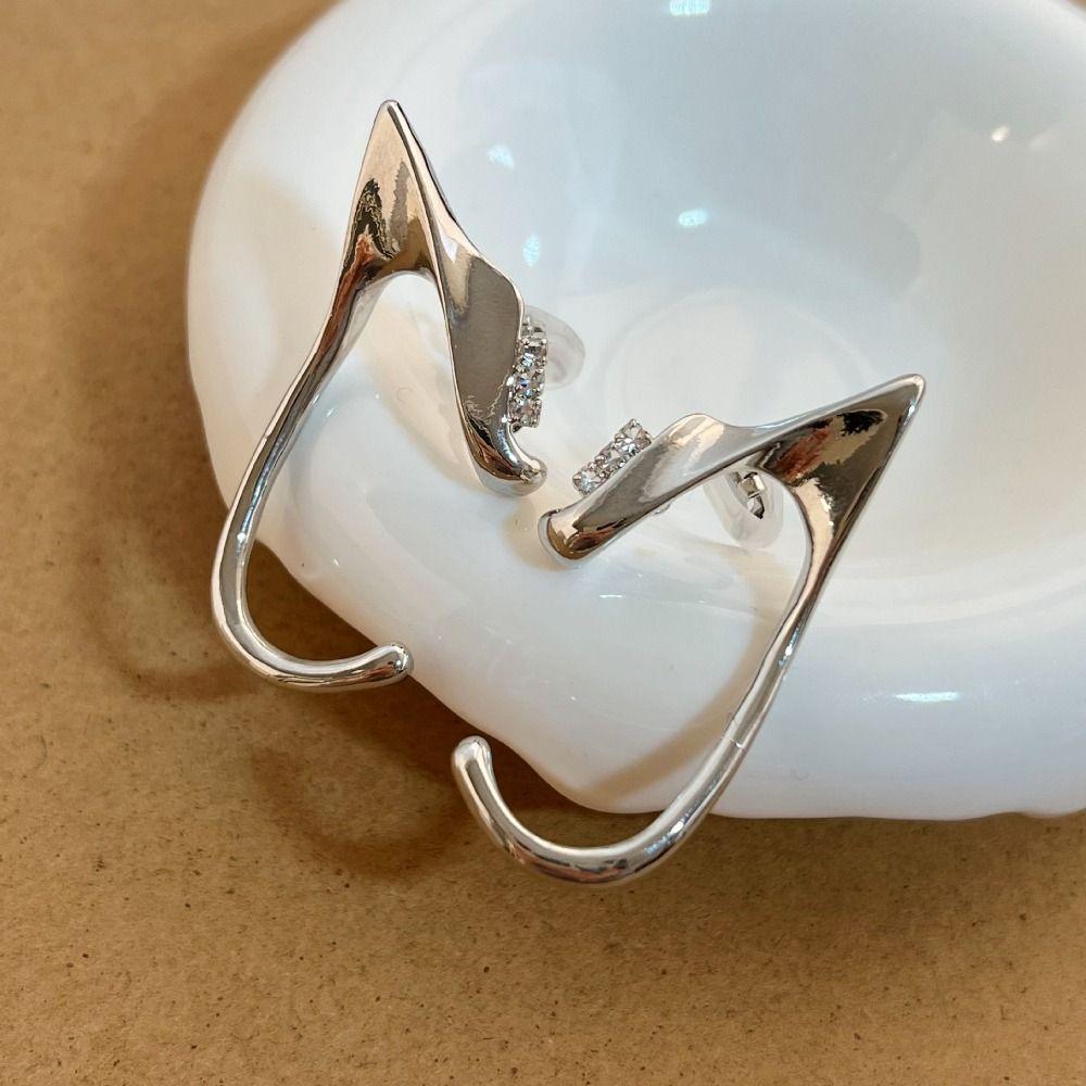 Ear Cuff Cat Ear Hollow Ear Clips Korean Style Elf Ear Clip Sweet   Women