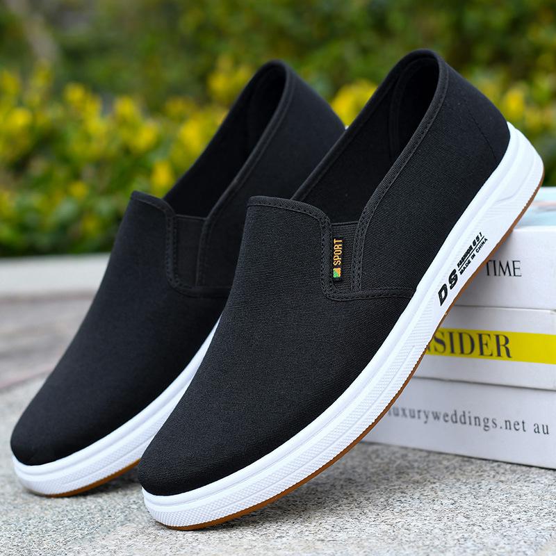 Men's Casual Slip-On Canvas Shoes - Breathable, Soft Sole, Cotton Shoes for Spring & Autumn