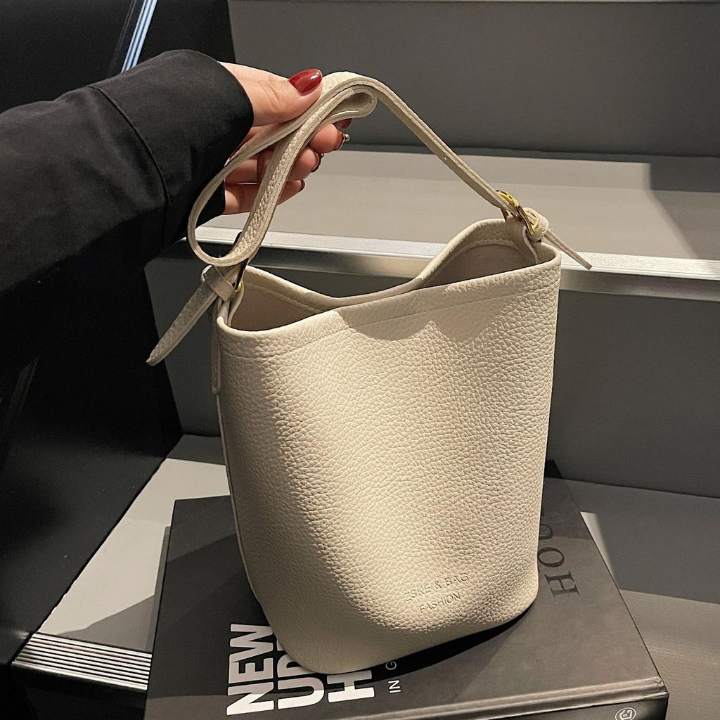 Retro Simple Mother And Child Bag Bucket Bag Women'S Fashion Shoulder Underarm Bag Foreign Style Versatile Messenger Bag