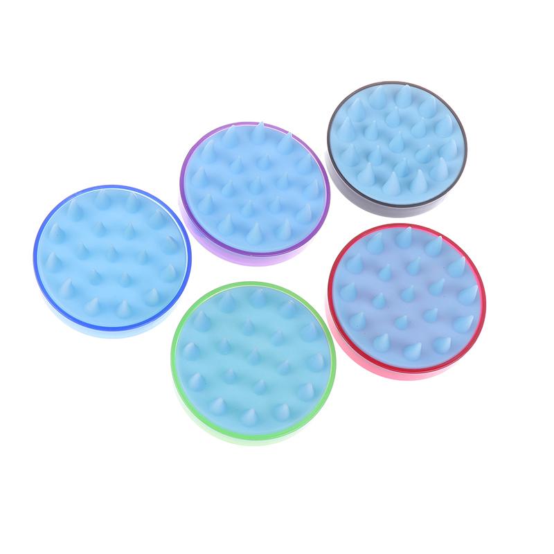 

Silicone Shampoo Brush Head Scalp Massage Comb Hair Washing Comb Body Massage Brush Bath Shower Brush Salon Hairdressing Tool