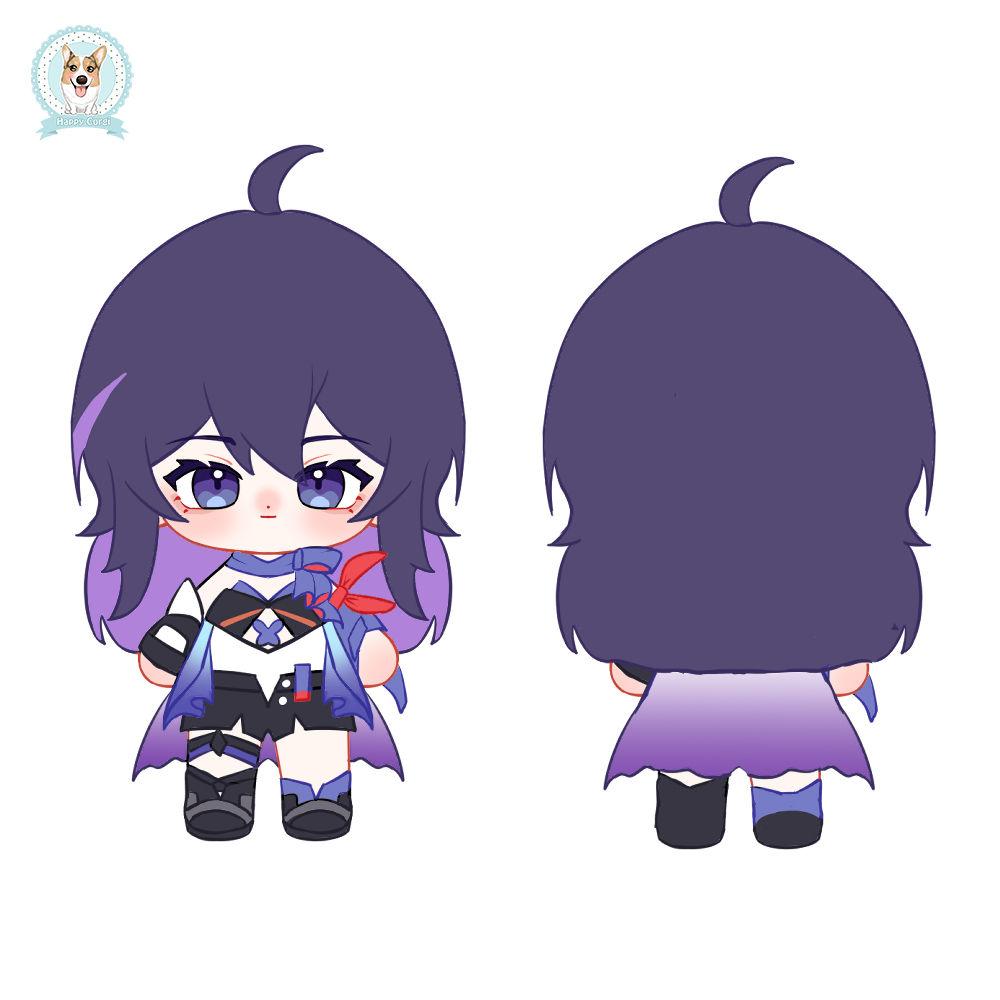 Premium Custom Plush Doll Anime Plush Toy Stuffed Figure Doll ODM Factory Direct Bespoke B2B Supplier фиолетовый