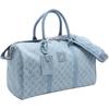Jordan Monogram 25L Brand Logo Pattern Printed Denim Travel Bag Unisex Travel Bag Purple MM9060-571