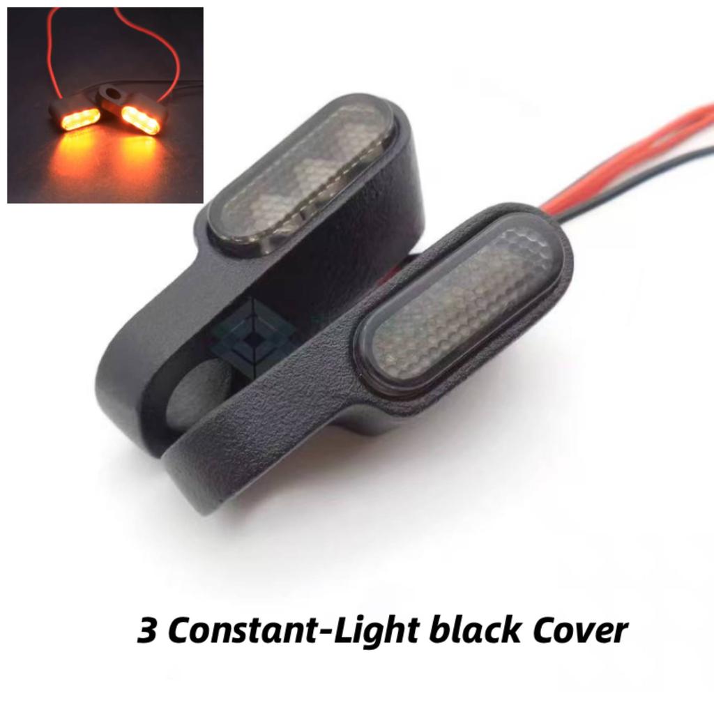 Motorcycle General LED Mini Turn Signals 12V Scooter Handlebar Indicators Lights Blinker Lamps Amber Flasher Taillight