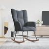 VidaXL Rocking Chair Relaxation Chair Recliner Lounge Chair Living Room Home Interior Grey 328140