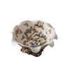 Ceramic Fruit Plate High-legged Tray Desktop Storage Container Candy Bowl Retro Fruit Trays Organizer Jewelry Dish Trinket Dish