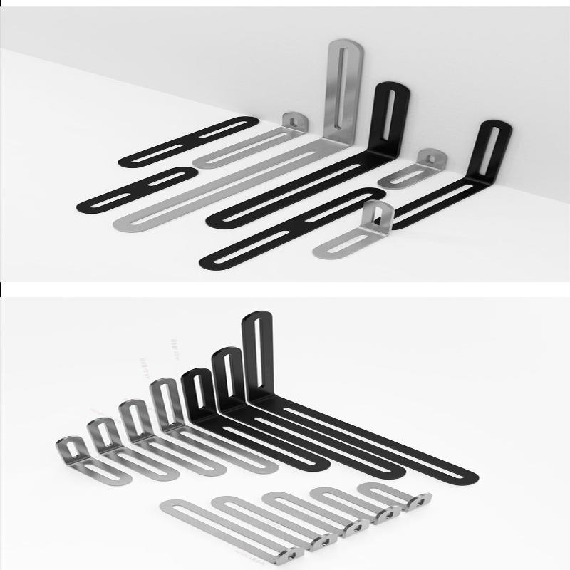 2Pcs Stainless Steel Adjustable 90 Degree Angle L-Shaped,Corner Code,Multiple Sizes Suitable For Cabinets Furniture