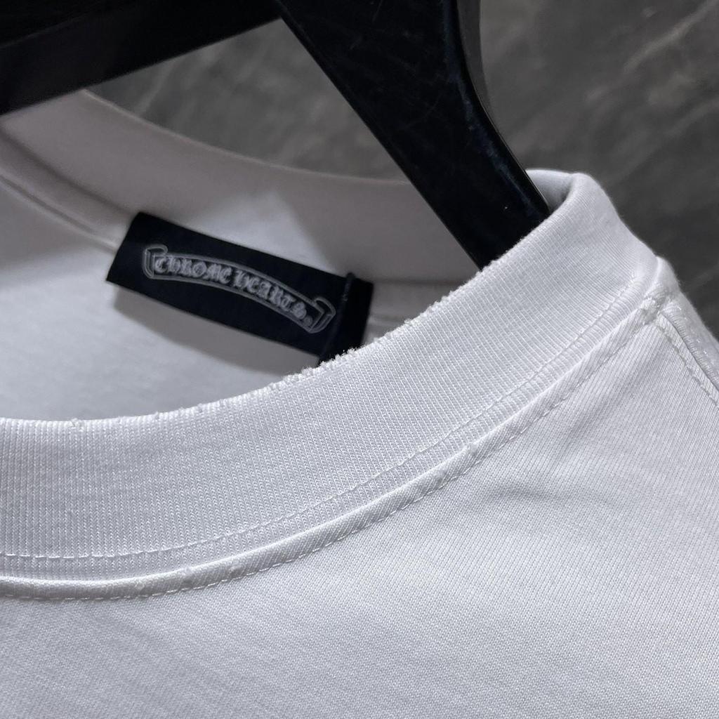 8931 CHROME HEARTS 2026 Summer New High Quality Cotton Round Neck Loose Large Size Men's and Women's T-shirt Couple T-shirt