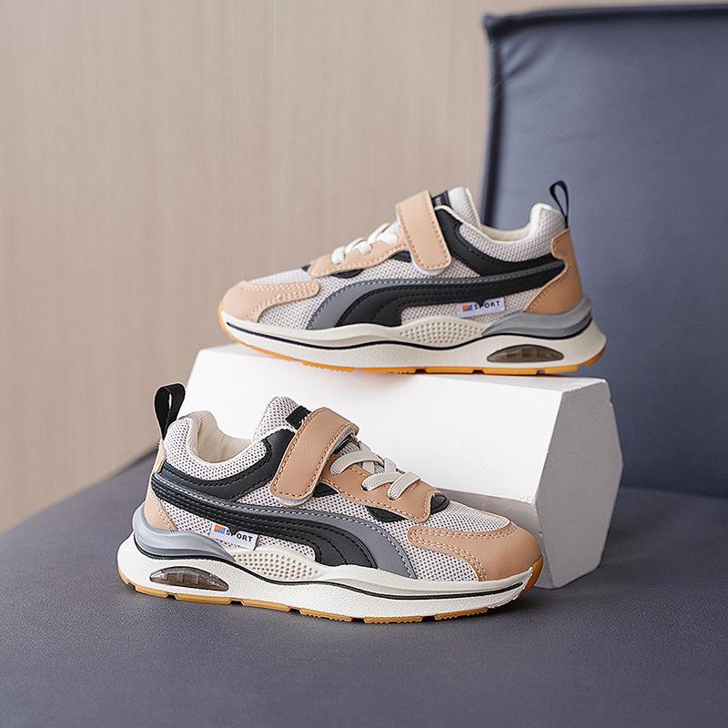 Boys' Mesh Breathable Sports Running Shoes - 2025 Autumn Collection for Ages 3-12