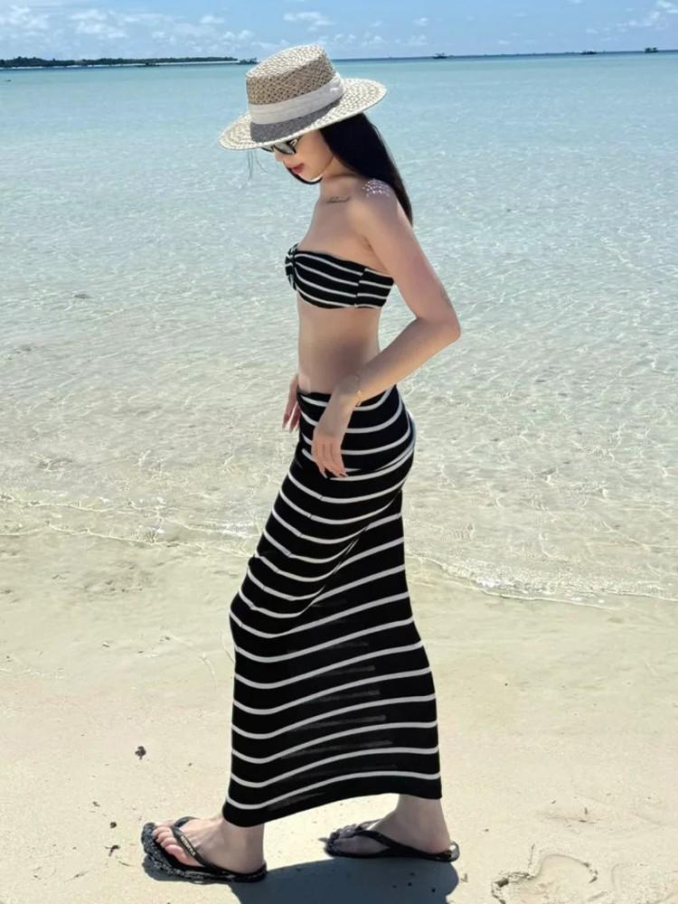 2026 Summer Sexy Striped Bikini Set for Women: High-Quality Beachwear