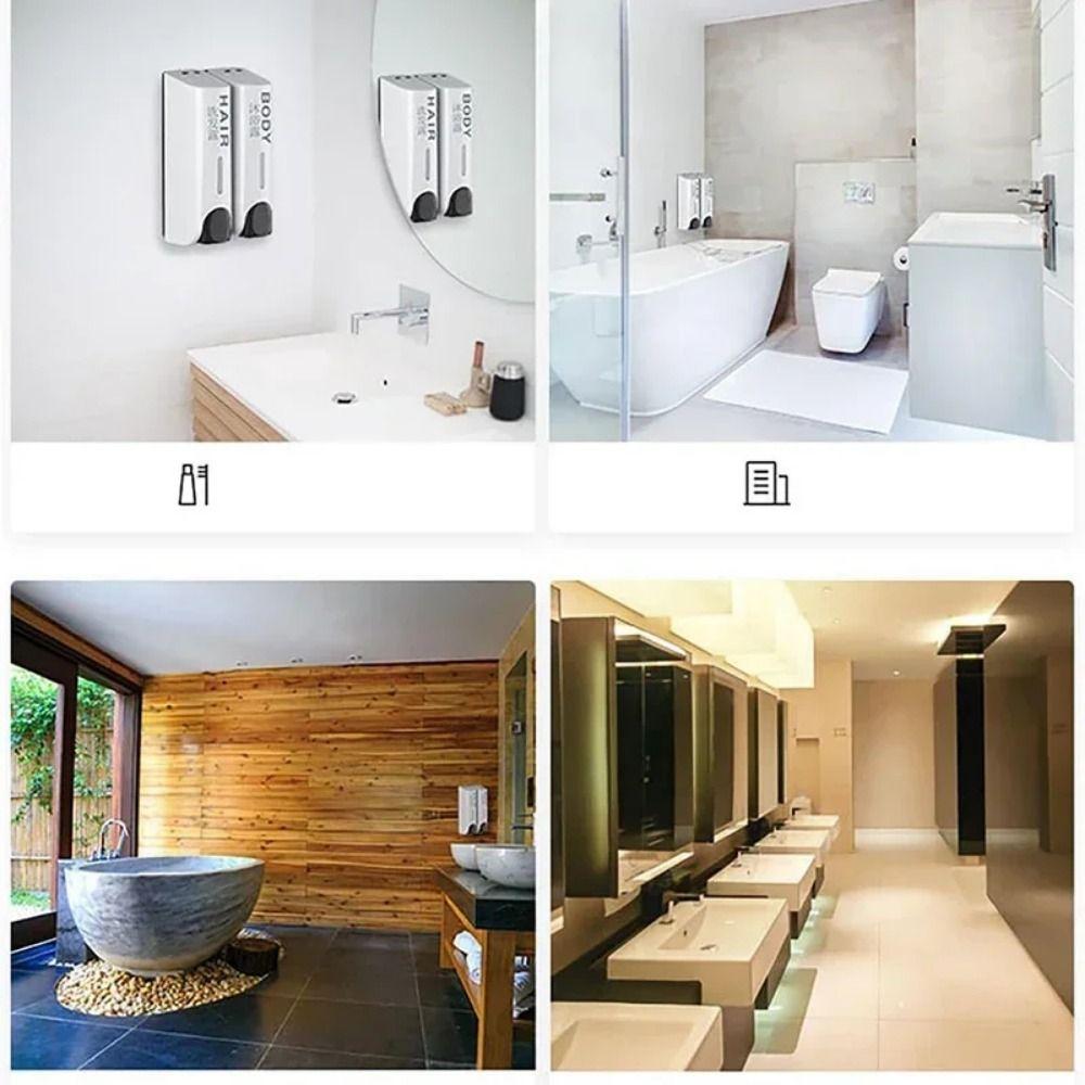 Refillable Wall Mounted Soap Dispenser Manual Press Hand Soap Jar Hand Sanitizer Holder Kitchen