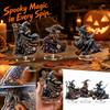 Halloween Acrylic Spinning Tabletop Ornament - 2D Decorative Centerpiece for Shelf Party Décor