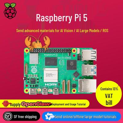 Raspberry Pi 5th Gen Development Board - AI Kit 4B with OpenClaw for Python Programming