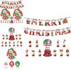 Lovingly Designed Merry Christmas Party Supplies Create A Magical Atmosphere With Balloons Banner And Cake Toppers