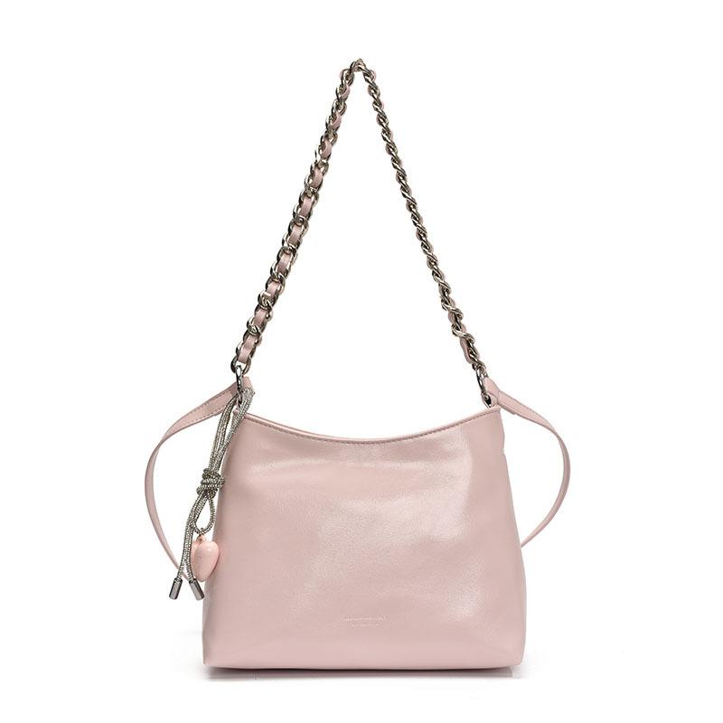 Chain Underarm Bag Women's Fashion Bucket Bag 2025 New Simple Niche Casual Shoulder Messenger Bag
