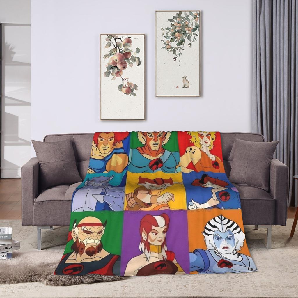 Thundercats Heroic Adventure Blanket Quality Super Soft  Throw Blanket Winter Camping Outdoor Aesthetic Bedspread