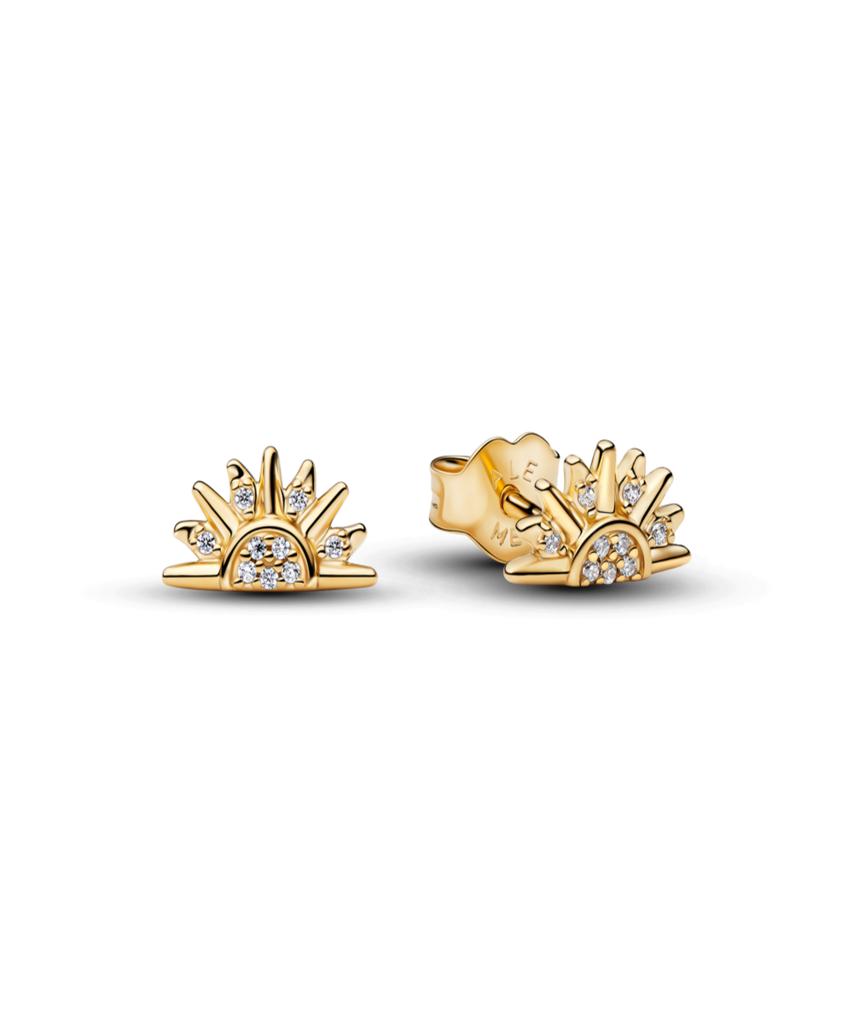 Pandora Celestial Sparkling Sun Stud Earrings_264627C01