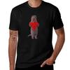Copy Of Otter And Love Sweet Red Heart Tshirt Breathable Gym Short Sleeve Tshirt