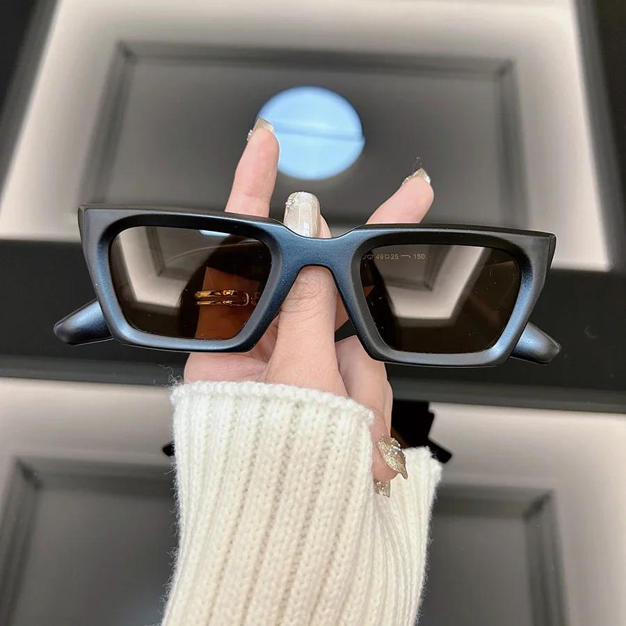 Retro Square Sunglasses Women Men Brand Designer Fashion Black Sun Glasses Male Female Vintage Mirror Shades