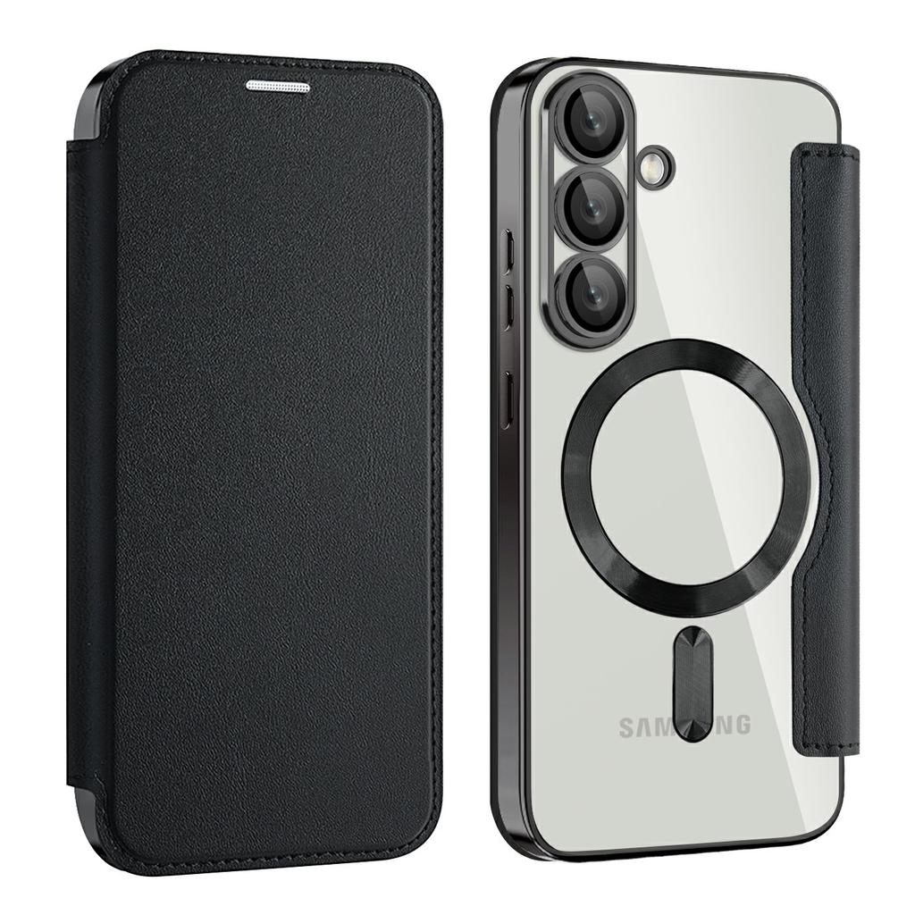 For Samsung Galaxy A36 5G Case Compatible with MagSafe RFID Blocking Card Holder Leather Phone Cover