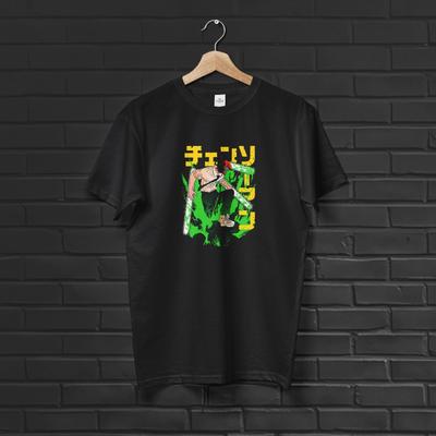Denji Anime T-Shirt Kettensägen Teufelsjäger Grafik Baumwolle Streetwear T-Shirt