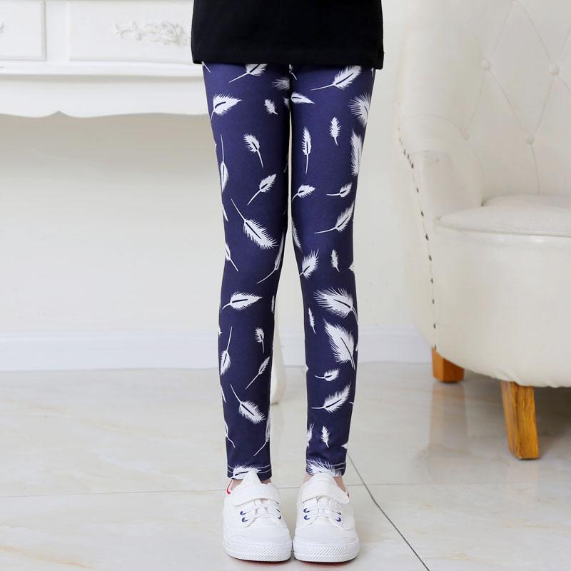 Mädchen Leggings Dehnbar Frühling Sommer Blumenmuster Kinder Kinder Hosen