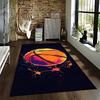Colorful Basketball Theme Carpet for Bedroom or Living Room Decor Suitable for Use As an Anti-slip for Living Room Bedroom Sofas