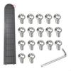 Y4UA Impact Resistant Lightweight Battery Compartment Protective Plate Screw Set for M365 Electric Scooters Long Lasting Use