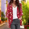 Ladies Fashion Loose Casual Print Beach Holiday   Sleeve Chiffon Cardigan