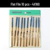 Titanium-Plated Diamond File Set: Flat/Incline with Extra Grade Carborundum for Precision Shaping, Free Shipping
