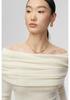 Women's Slim Fit One-Shoulder Knit Top: Early Autumn High-End Sweater Layer