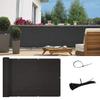 Black Balcony Privacy Net: Sunshade & Safety for Garden, Courtyard, Terrace