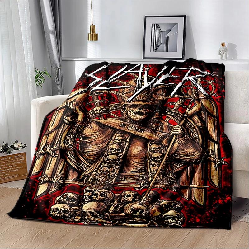 29 Style Slayer Heavy Metal Rcck Band Sign Blanket,Soft Throw Blanket for Home Bedroom Bed Sofa Travel Cover Kid Gift