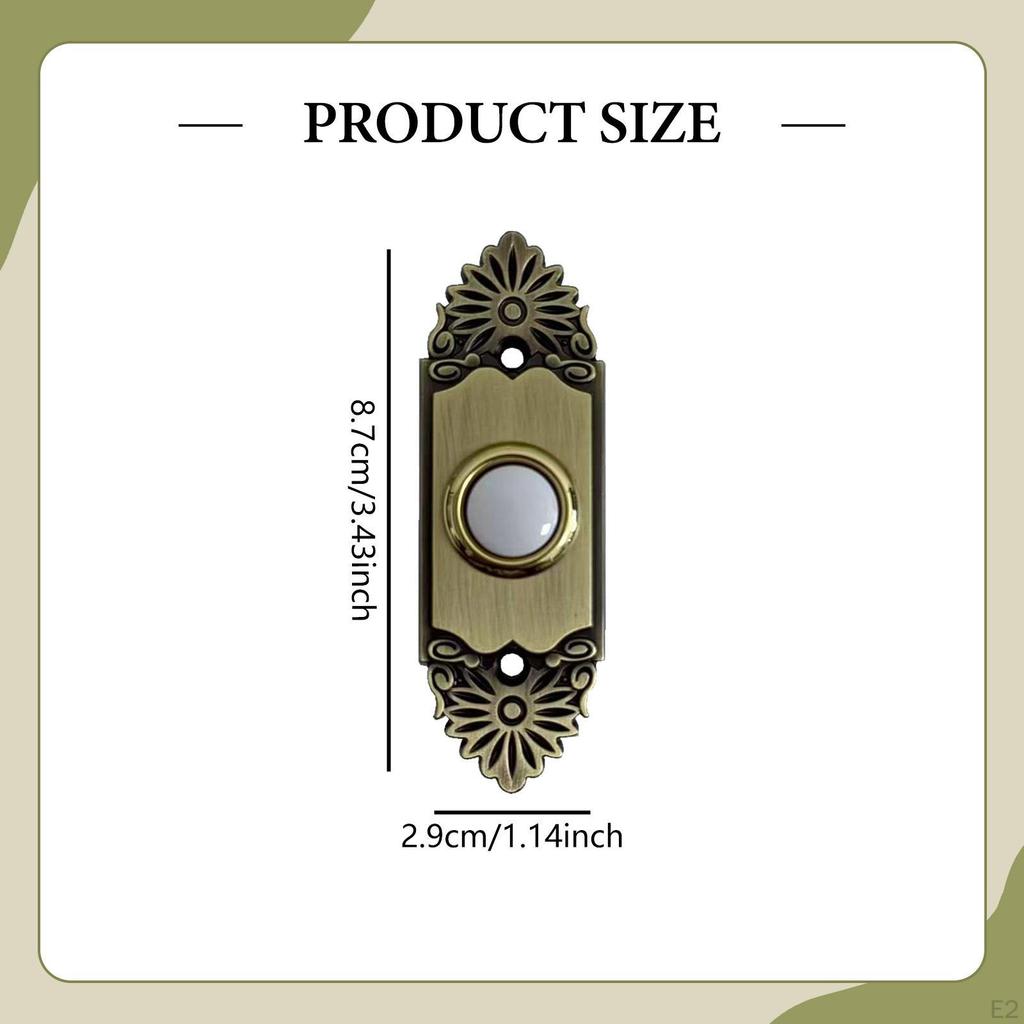 LED Doorbell Push Button Easy Installation Replacement Door Bell Switch Garage Opener