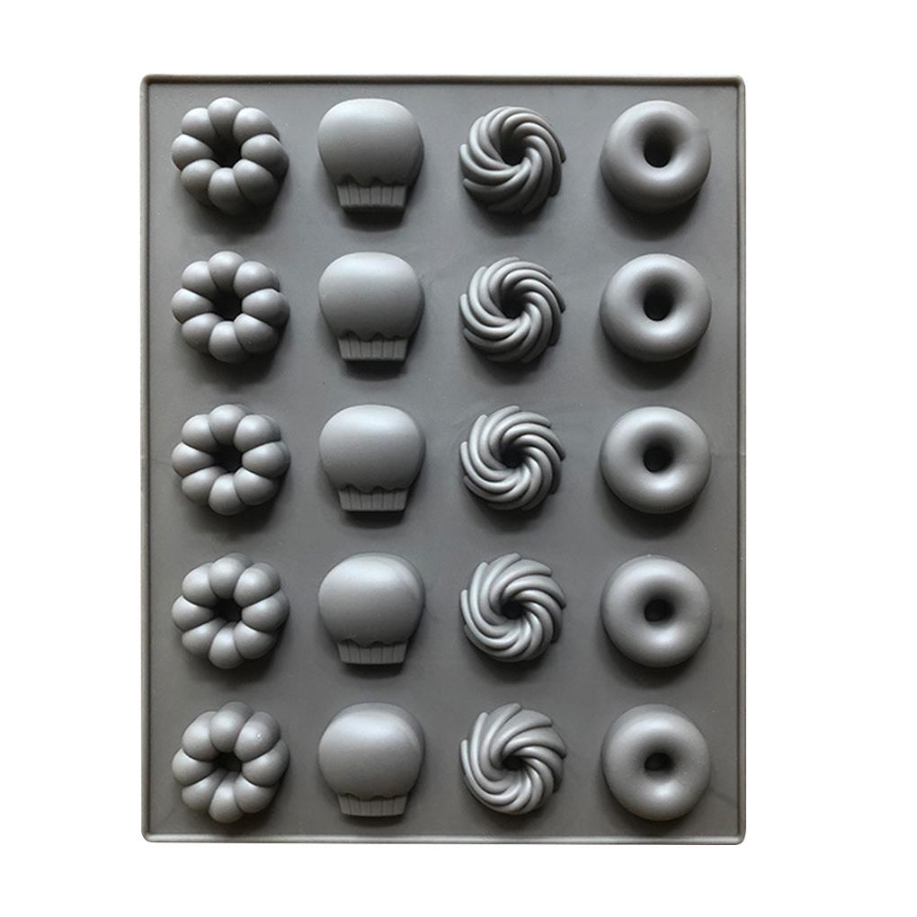 Chocolate Mold Non-stick DIY Cake Maker Tray Grids Silicone Kitchen Baking Mould