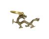 Dragon Feng Shui Shields Evil and Murderous Respect for the Aged Keychain with Double Talisman [kaimed] Amulet, Item, Intent, Brass, Gift, Ornament,