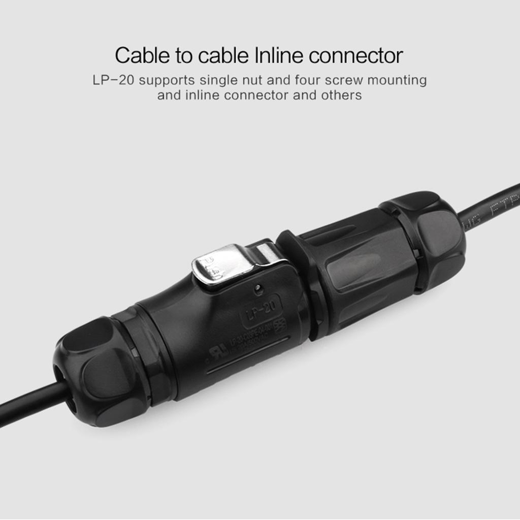 1pc Female plug male socket Inversion waterproof Connector 2/5/7/9-pin Plug socket Solar Energy for DC Connector