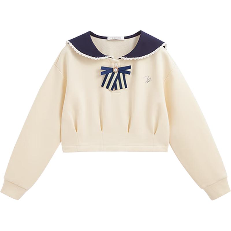 YEEHOO Girl s Lace Lapel Sweatshirt 170