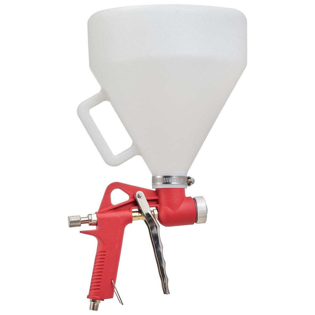Air Texture Spray Gun, 4.5L Air Hopper Spray Gun, Professional Drywall Texture Painting Sprayer with 3 Nozzles (3.5mm, 6mm, 8mm) for Popcorn,