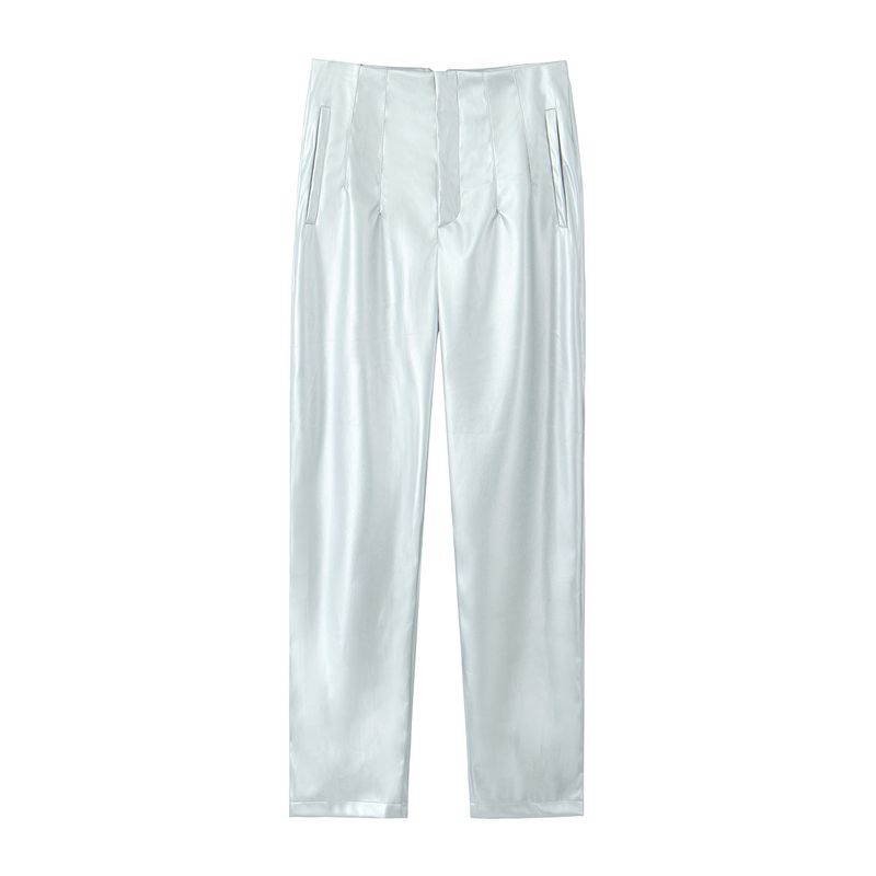 Cigarette Pipe Commute Leisure Candy Color Slim Looking Ankle-Length Pants