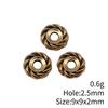 Circle Flat Position Spacer Beads Alloy Blank Disc Bulk Beaded Jewelry Making Supplies For DIY Charm