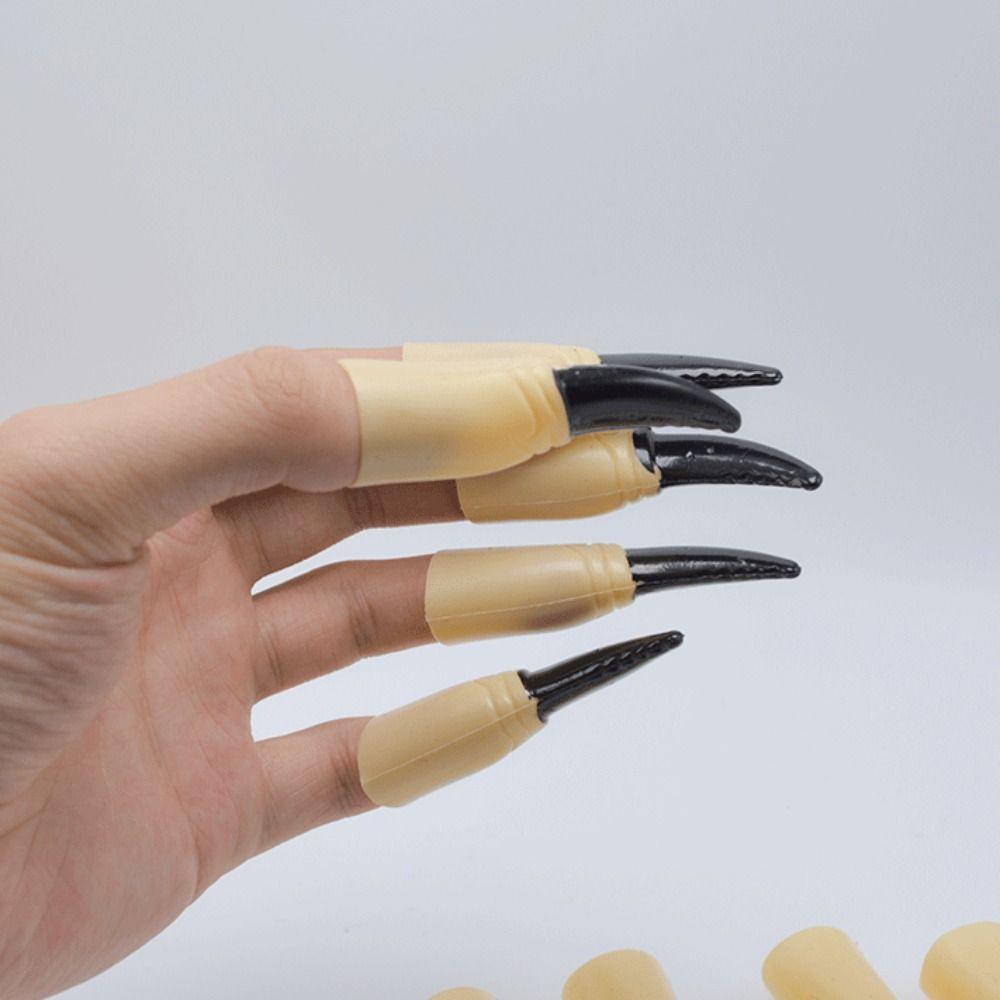 10Pcs/Set Ghost Halloween Fake Fingers Scary Ghost Claw Prop Zombie Witch Finger Set  Costume Party