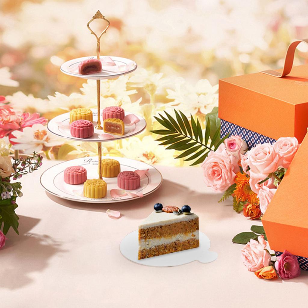 100pcs Mini Dessert Tray Small Round Cake Holder For Mousse Tiramisu Cheesecake Cupcake Display Base Wedding Party Baking