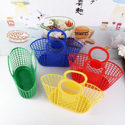 Durable Portable Practical Hollow Hand-Held Basket  Organizer Storage Basket Kitchen Bathroom Accessories