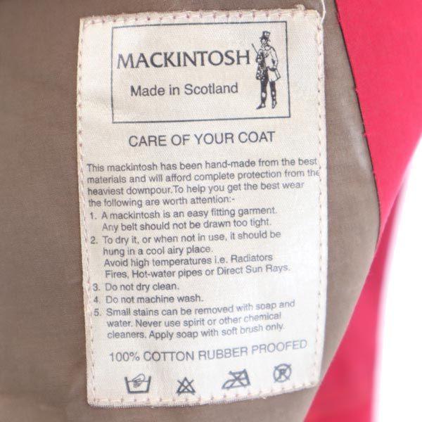 Mackintosh Stainless collar coat 32 Red Handmade Women Used